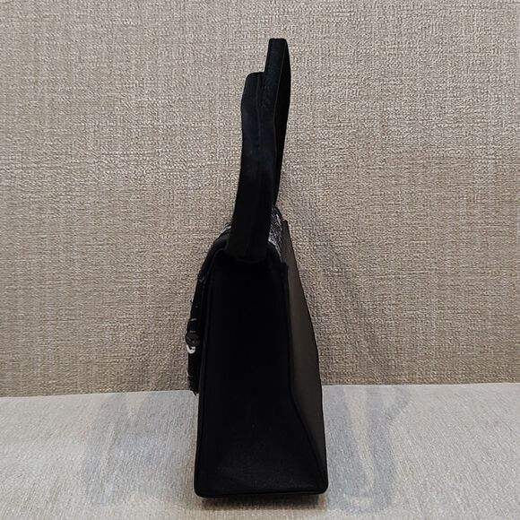 Black Sequined and Embroidered Special Occasion Bag NWOT - Picture 2 of 10